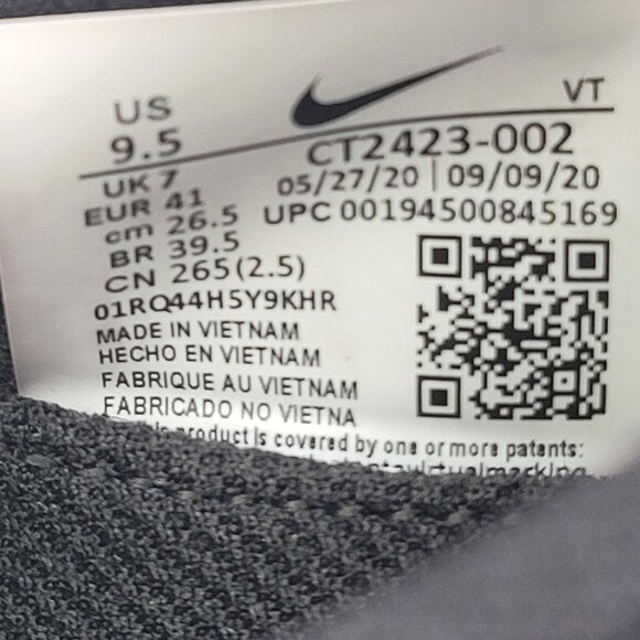 Nike React Infinity Flyknit Women's Black Running Shoes CT2423-002 US Size 9.5 - Picture 8 of 8